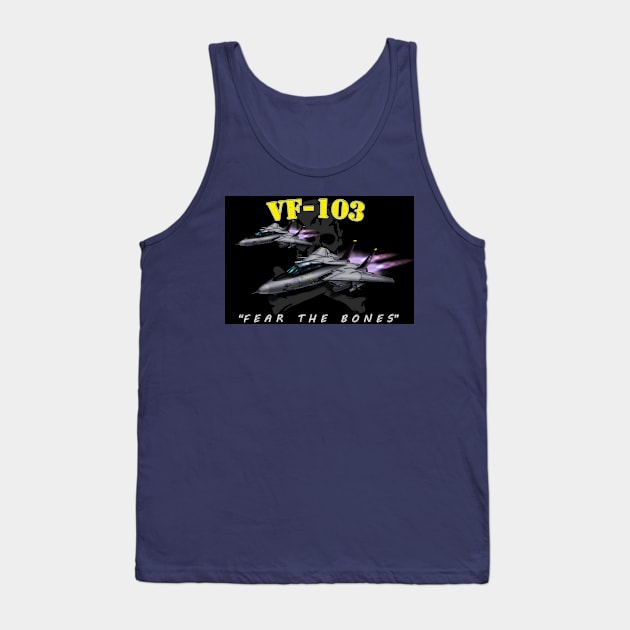 VF-103 Squadron Tee Tank Top by Oswald's Oddities